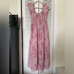 Free People Forget Me Not Midi in Pink Mint, sz. M